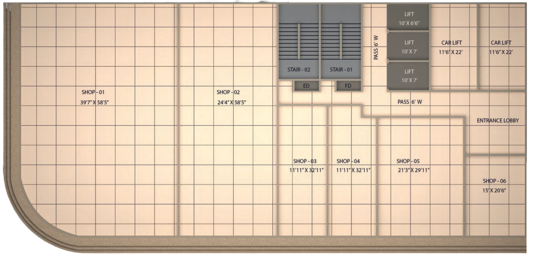 Ground Floor - Sarvoday 1 Floor Plan